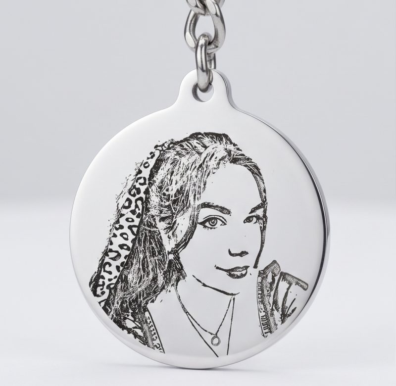Personalized Photo-Engraved Custom Pendant Charm