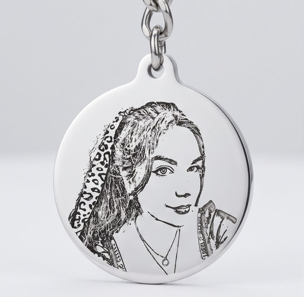 Personalized Photo-Engraved Custom Pendant Charm